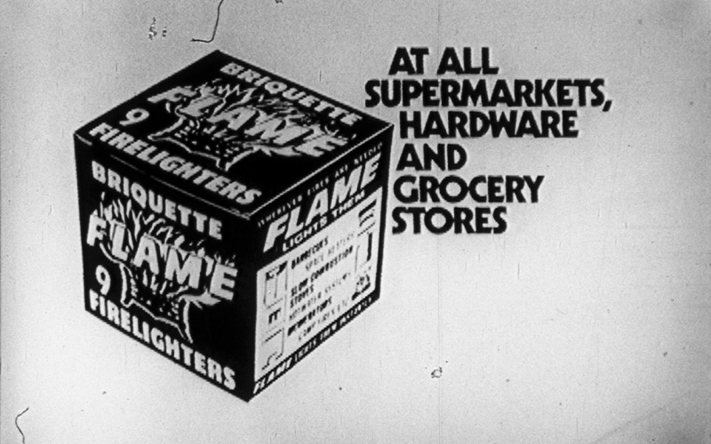 Advertisement for Briquette Flame Firelighters