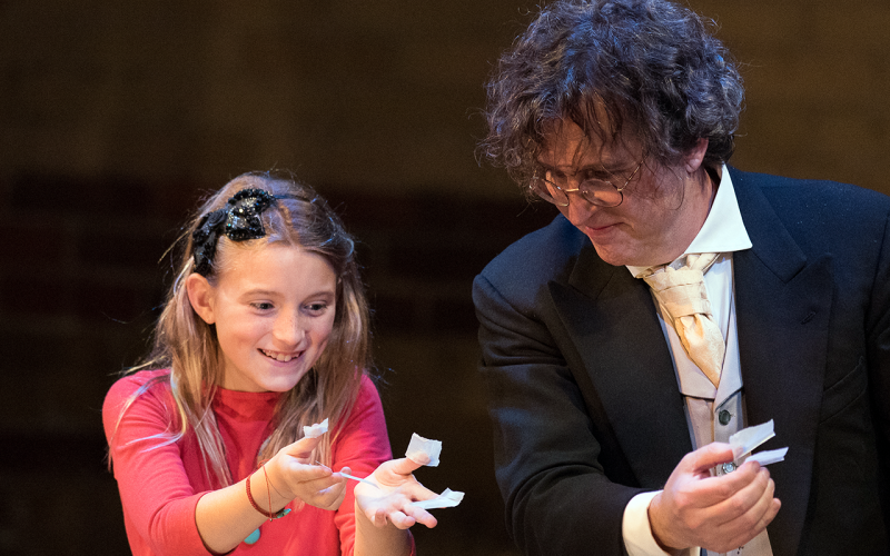 David and young magician