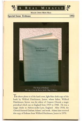 Bert Sperber Story of Erdnase